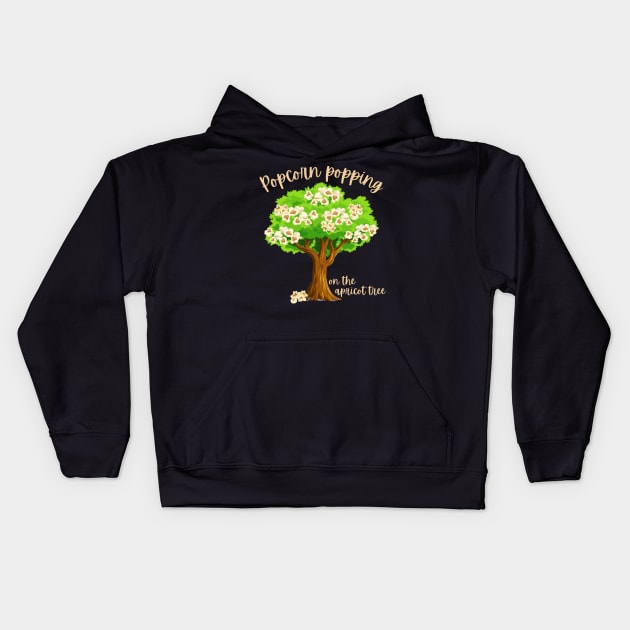 Mormon Popcorn Popping Cute Tree Kids Hoodie by MalibuSun